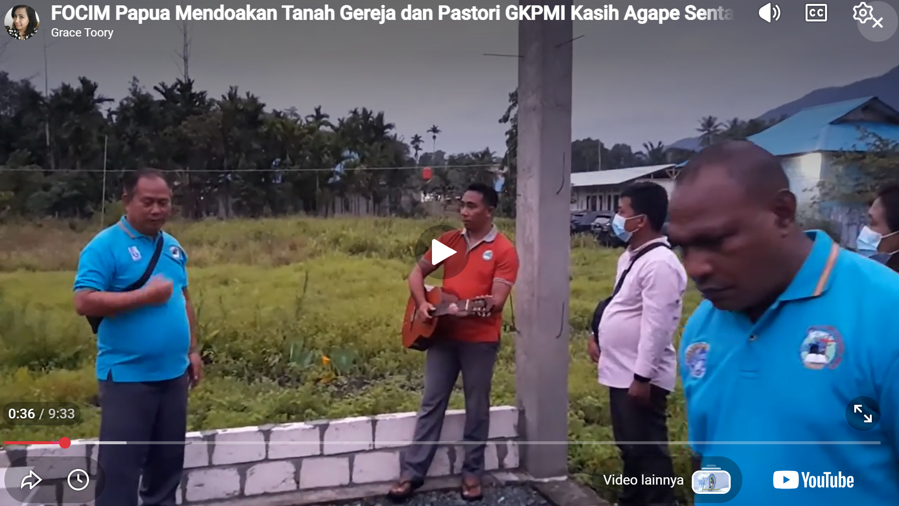 FOCIM MENDOAKAN DAN MEMBERIKAN DUKUNGAN SPONTAN UNTUK GEREJA GKPMI KASIH AGAPE